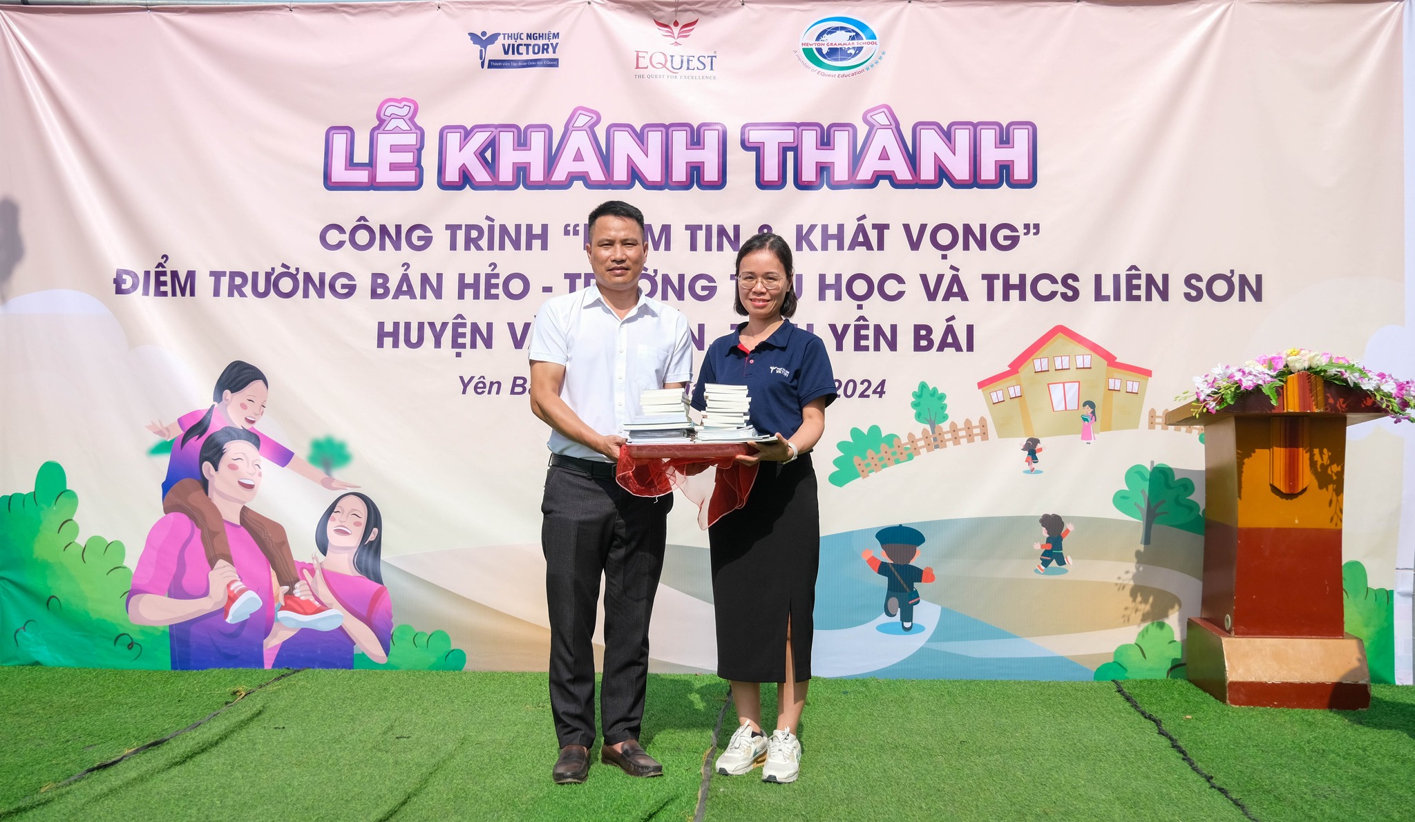 LỄ KHÁNH THÀNH CÔNG TRÌNH “NIỀM TIN & KHÁT VỌNG”: CÙNG THỰC NGHIỆM VICTORY GIEO MẦM HẠNH PHÚC NƠI RẺO CAO TÂY BẮC 6 455914140 902252968595280 666265221015252390 n