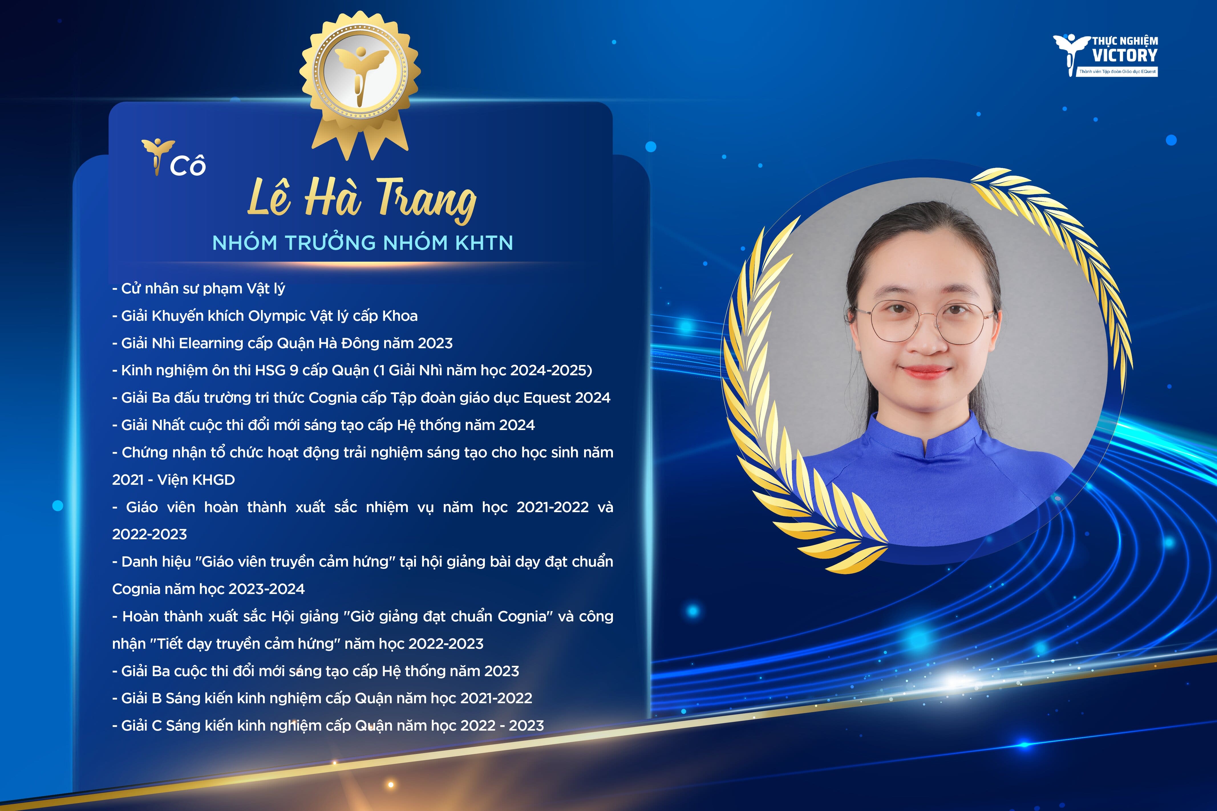 GIÁO VIÊN TIÊU BIỂU TRƯỜNG THCS THỰC NGHIỆM VICTORY: NHỮNG "NGƯỜI LÁI ĐÒ" ƯƠM MẦM CHẤT LƯỢNG GIÁO DỤC VƯỢT TRỘI 2 ha trang 01