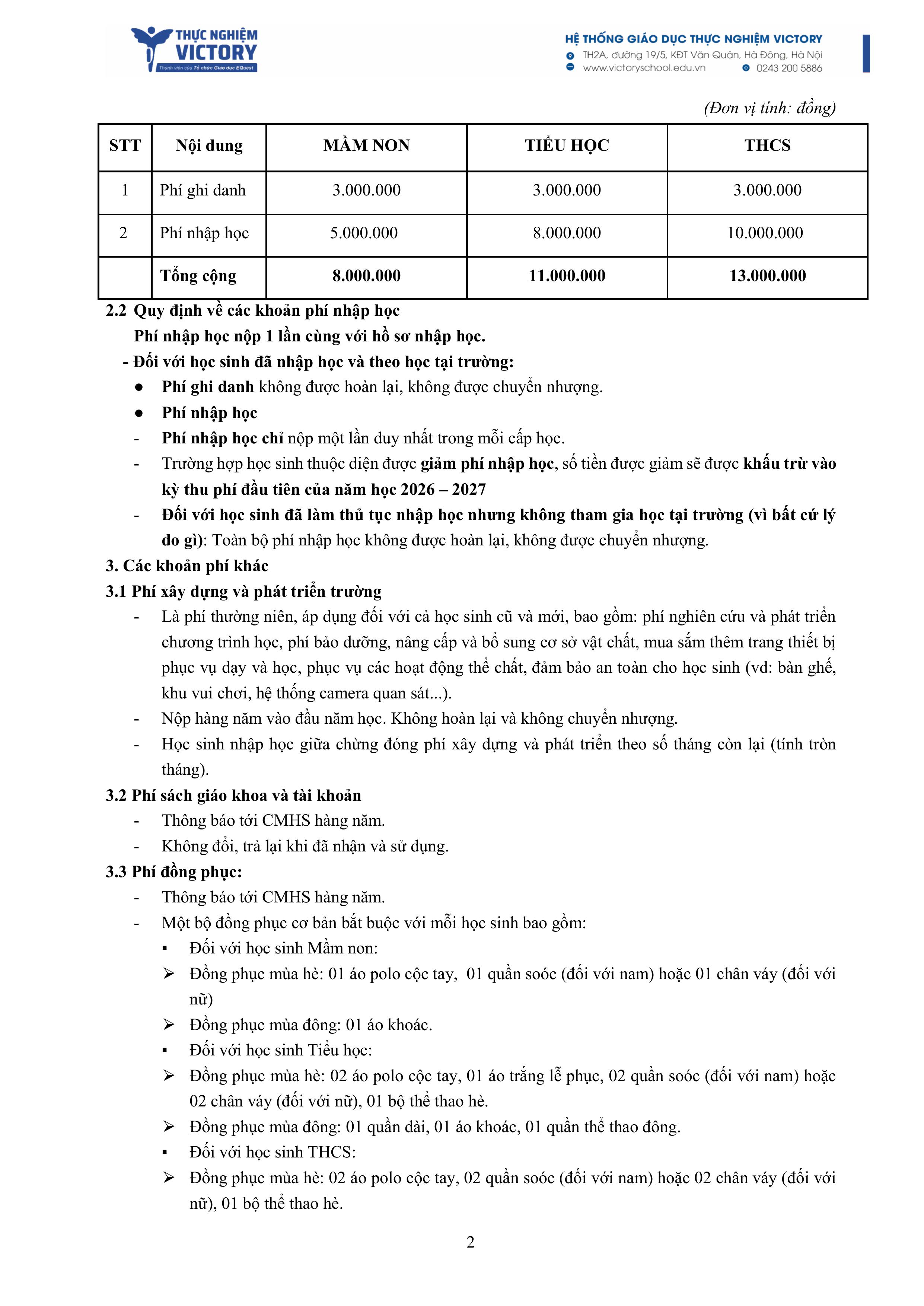 Ch├¡nh s├ich ph├¡ 2026 2027 h├¼nh s║unh 1